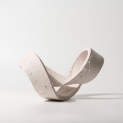 Đồ Trang Trí Hình Học Xoắn Wabi Sabi Trừu Tượng