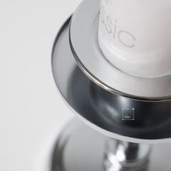 Bộ 3 Chân Nến Kèm Nến Trụ Lớn Màu Vàng Decor Bàn Ăn