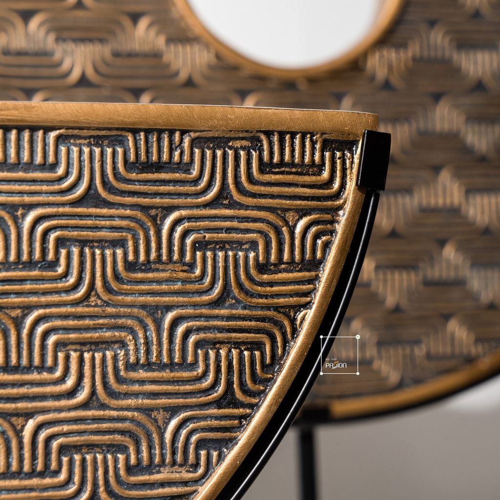 Đồ Trang Trí Để Bàn Tủ Console Hình Đồng Tiền Bán Nguyệt