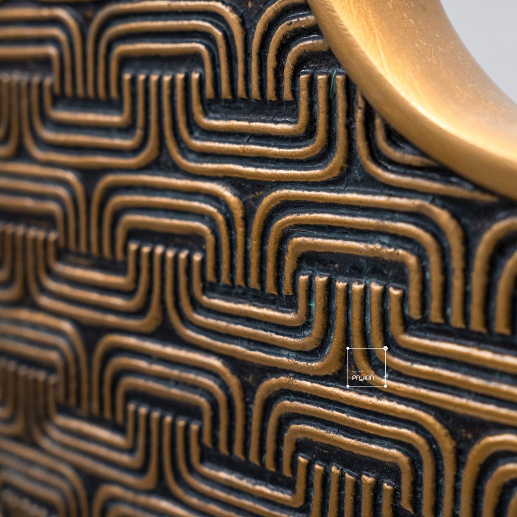 Đồ Trang Trí Để Bàn Tủ Console Hình Đồng Tiền Bán Nguyệt