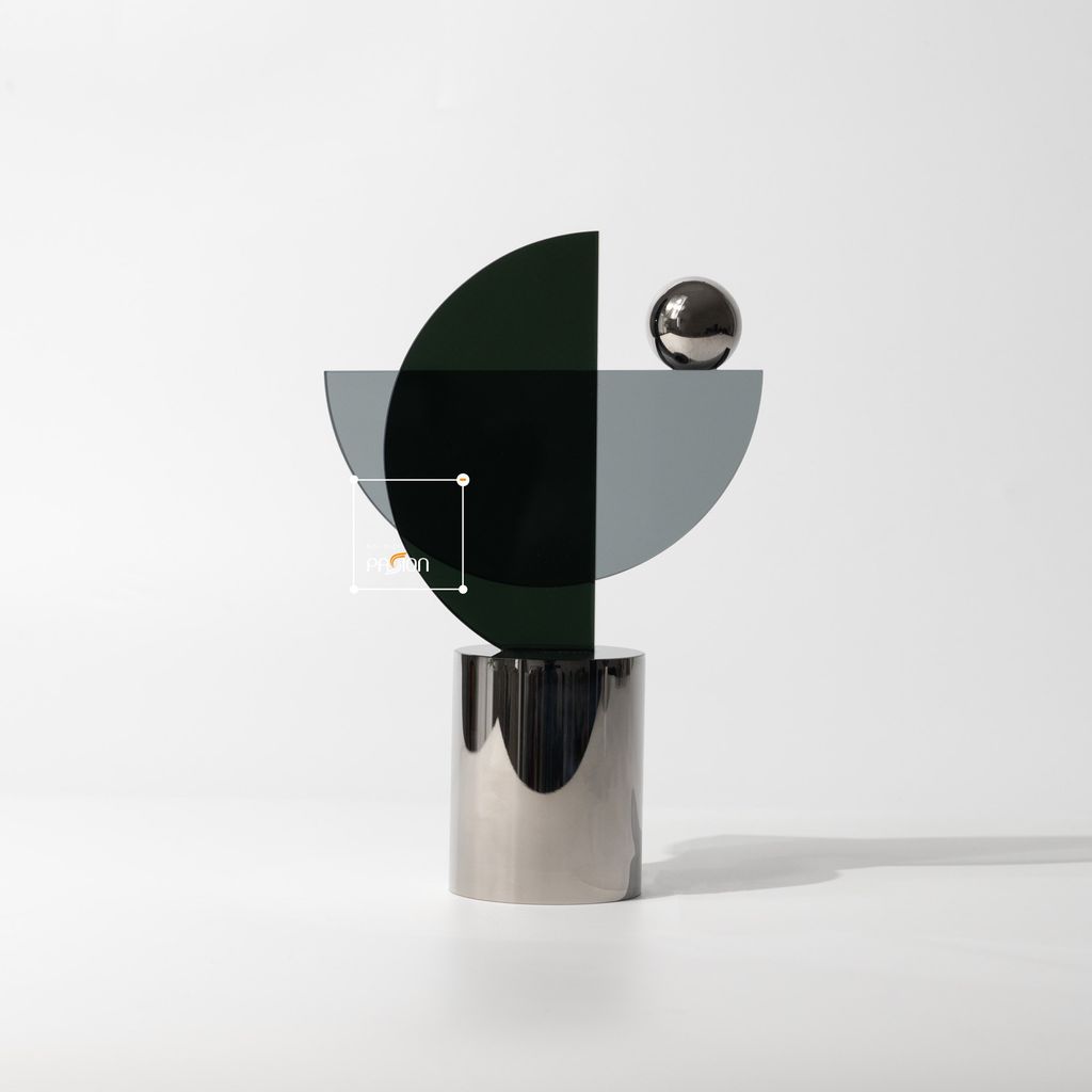 Đồ Trang Trí Pha Lê Hình Học Trừu Tượng Ghép Khối Hiện Đại