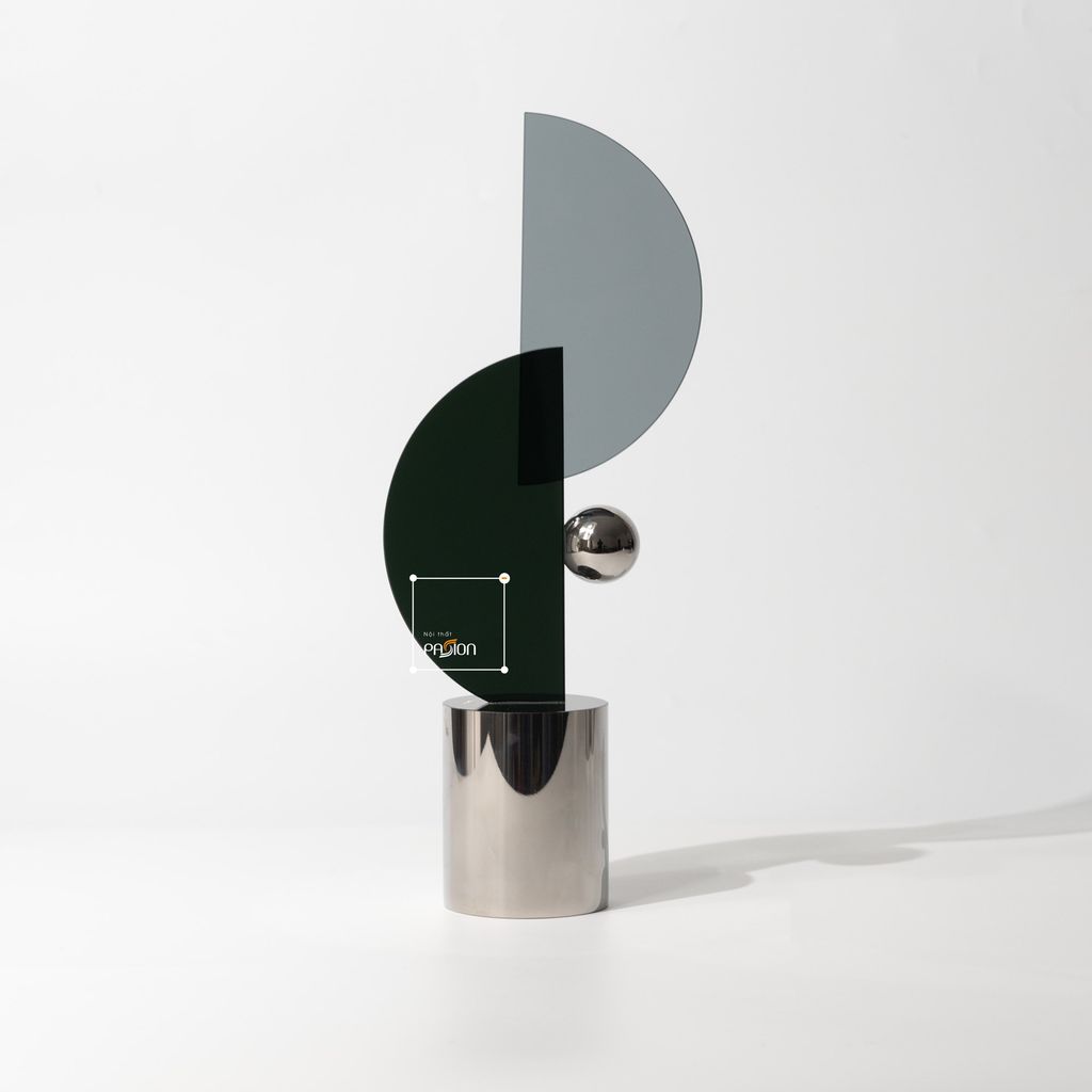 Đồ Trang Trí Pha Lê Hình Học Trừu Tượng Ghép Khối Hiện Đại