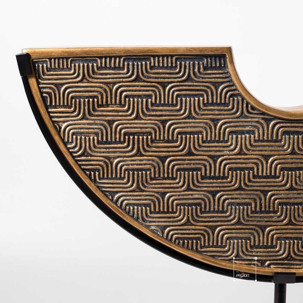 Đồ Trang Trí Để Bàn Tủ Console Hình Đồng Tiền Bán Nguyệt