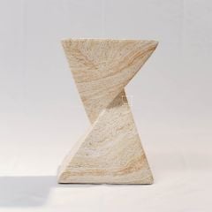 Đôn Decor Đá Mài Khối Chóp Đối Đỉnh