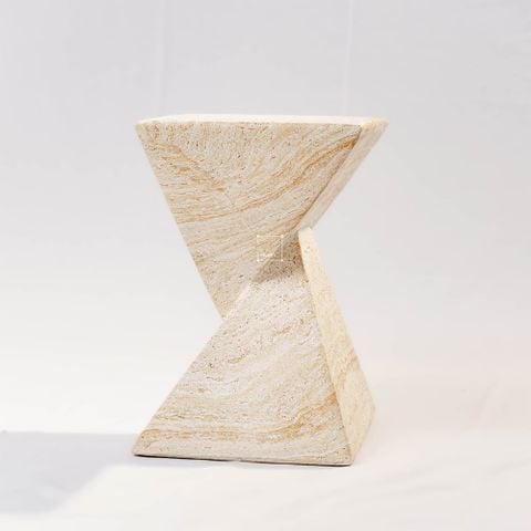 Đôn Decor Đá Mài Khối Chóp Đối Đỉnh