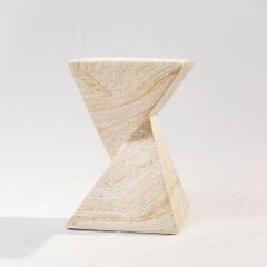 Đôn Decor Đá Mài Khối Chóp Đối Đỉnh