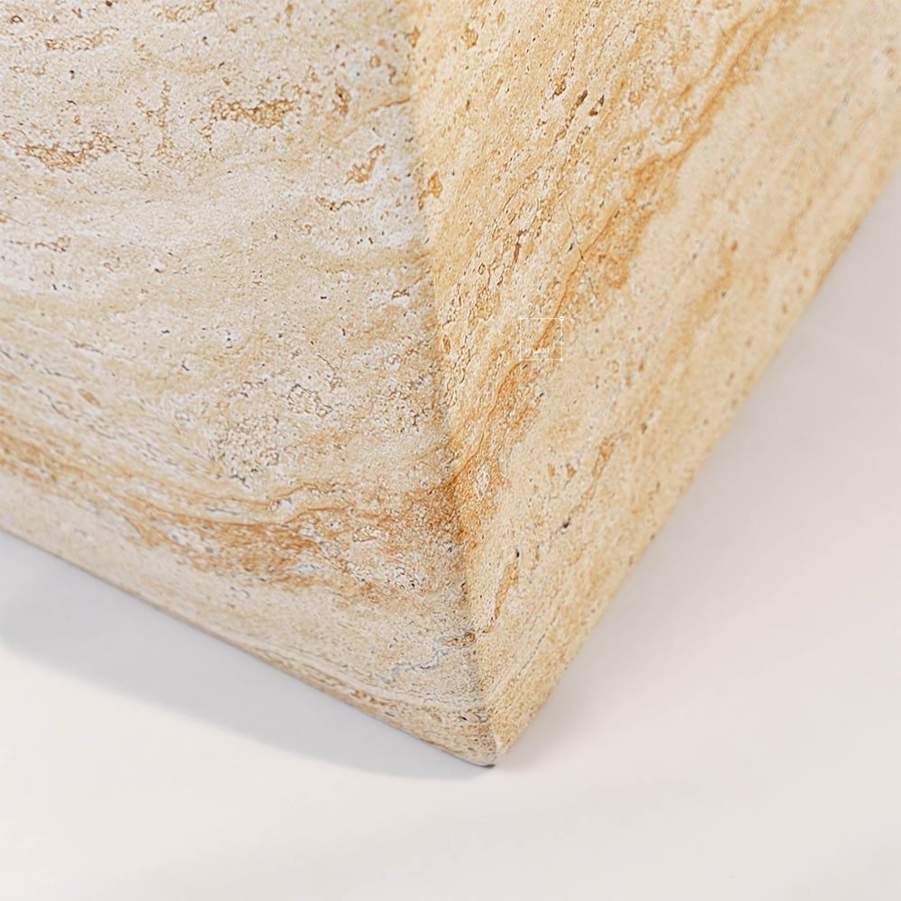 Đôn Decor Đá Mài Khối Chóp Đối Đỉnh
