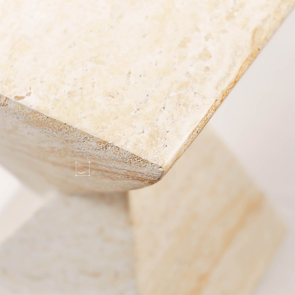 Đôn Decor Đá Mài Khối Chóp Đối Đỉnh