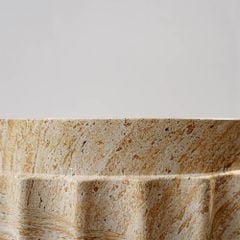 Bàn Phụ Dáng cột La Mã Giả Đá Travertine