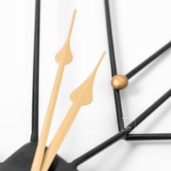 Đồng Hồ Treo Tường Kim Loại Đa Giác Chéo