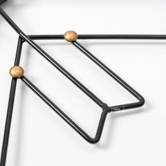 Đồng Hồ Treo Tường Kim Loại Đa Giác Chéo