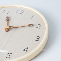 Đồng Hồ Treo Tường Gỗ Phong Cách Bắc Âu Hình Lá