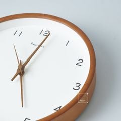 Đồng Hồ Treo Tường Gỗ Hàn Quốc Chữ Số Kim Trôi