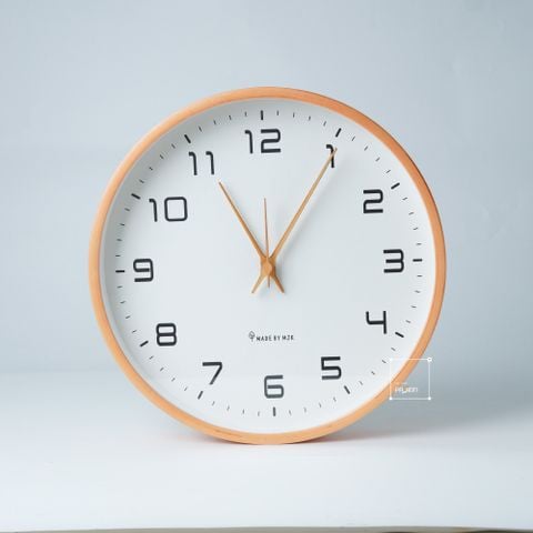 Đồng Hồ Gỗ Treo Tường Solid Wood Có Kim Giây Hàn Quốc