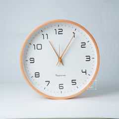 Đồng Hồ Gỗ Treo Tường Solid Wood Có Kim Giây Hàn Quốc