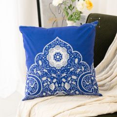 Vỏ gối nhung thổ cẩm phong cách Bắc Âu