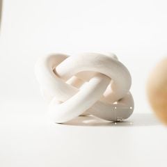 Đồ Decor Để Bàn Khối Tròn Gỗ 3 Vòng Dây Chuyền