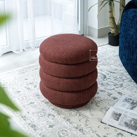 Đôn Ngồi Ottoman Hình Bánh Rán Xếp Tầng