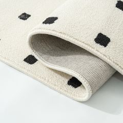 Thảm Trải Sàn Chống Thấm Phong Cách Tối Giản Indochine Chấm Ô Vuông