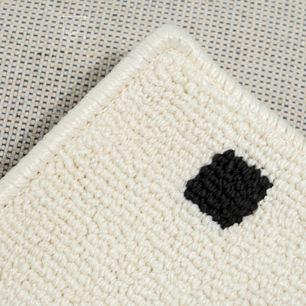 Thảm Trải Sàn Chống Thấm Phong Cách Tối Giản Indochine Chấm Ô Vuông