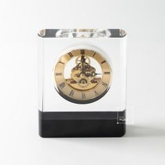 Đồng Hồ Pha Lê Để Bàn Trang Trí Máy Cơ Sang Trọng