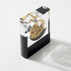 Đồng Hồ Pha Lê Để Bàn Trang Trí Máy Cơ Sang Trọng