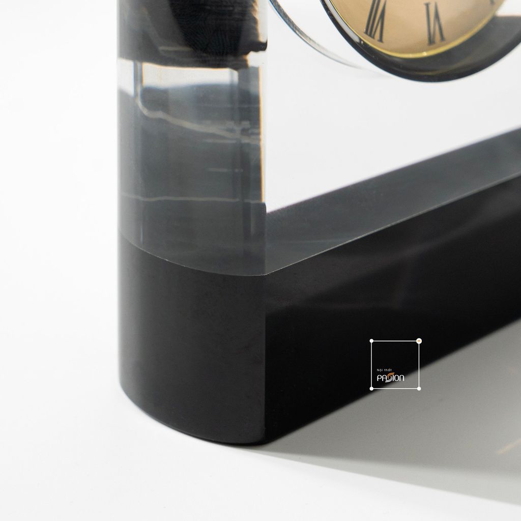 Đồng Hồ Pha Lê Để Bàn Trang Trí Máy Cơ Sang Trọng