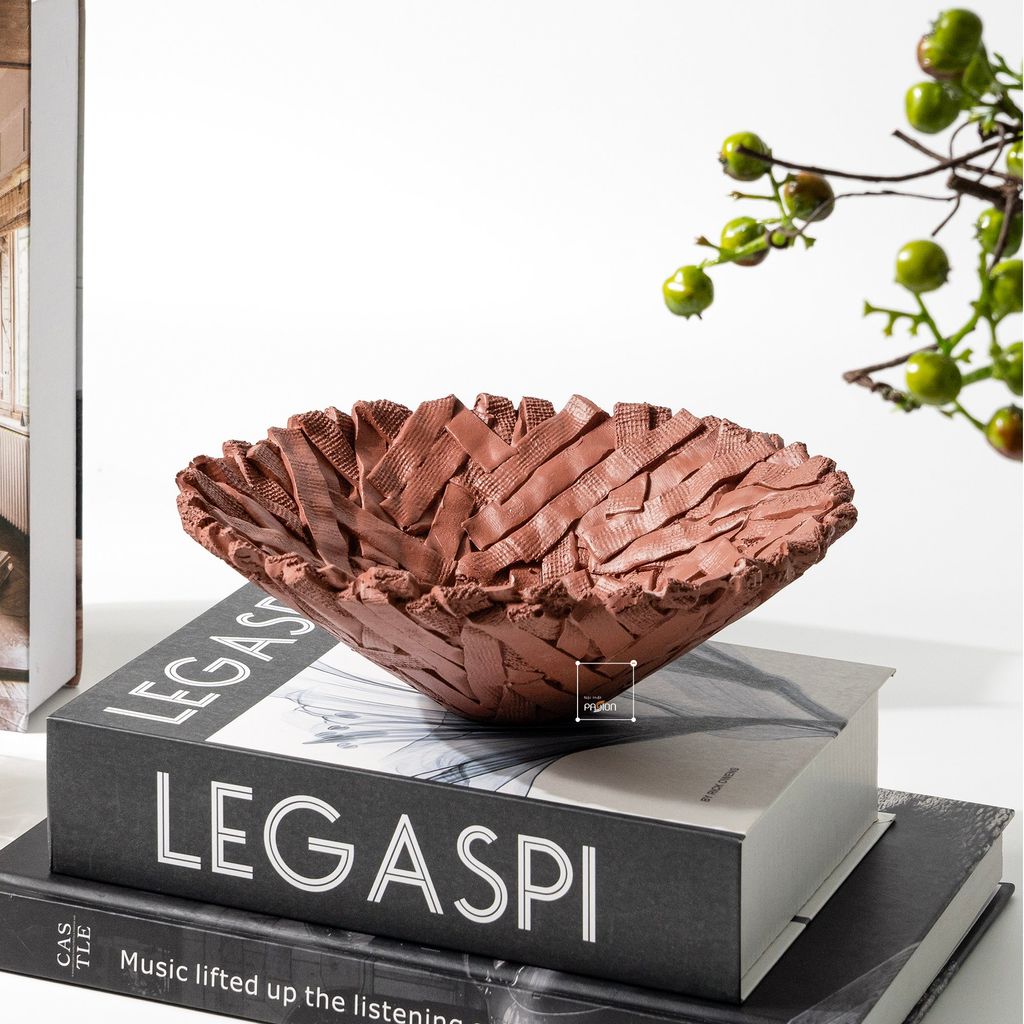 Khay Decor Hình Dãi Lụa Xếp Cách Điệu
