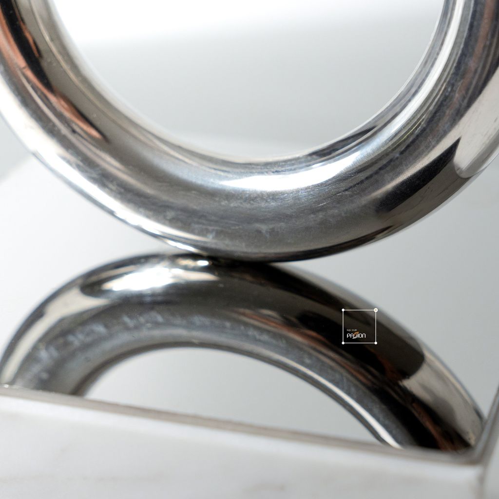 Chặn Sách Đá Thạch Phối Vòng Tròn Bạc