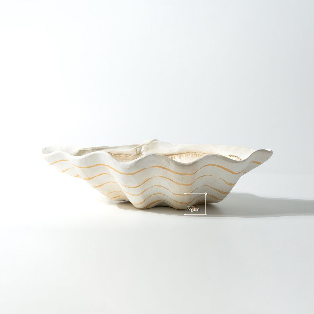 Khay Decor Kiểu Dáng Vỏ Sò Wabi Sabi
