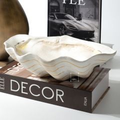 Khay Decor Kiểu Dáng Vỏ Sò Wabi Sabi