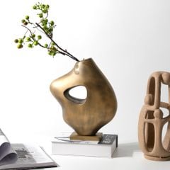 Bình Hoa Trừu Tượng Hình Sóng Sáng Tạo