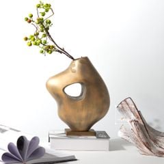 Bình Hoa Trừu Tượng Hình Sóng Sáng Tạo