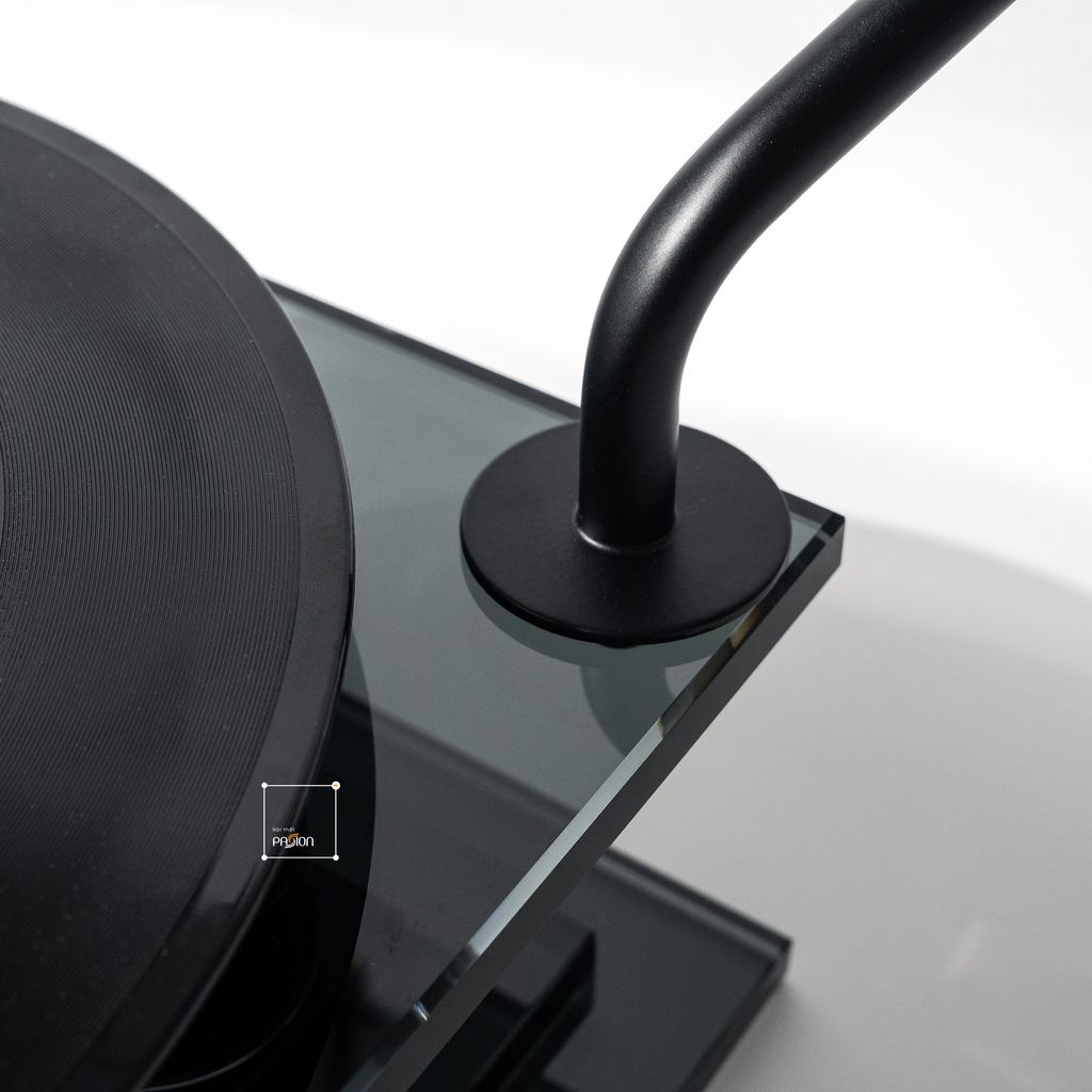 Tượng Trang Trí Hình Máy Hát Dĩa Vinyl Retro Phối Pha Lê Sang Trọng