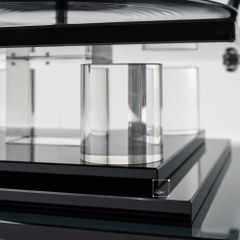 Tượng Trang Trí Hình Máy Hát Dĩa Vinyl Retro Phối Pha Lê Sang Trọng