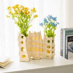 Bình Hoa Nghệ Thuật Mô Hình Rỗng Decor Sáng Tạo