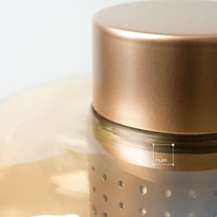 Đèn Bàn Kim Loại Cognac Trụ Lỗ Sáng Tạo