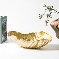 Bình Hoa Khay Decor Phủ Vàng Sang Trọng
