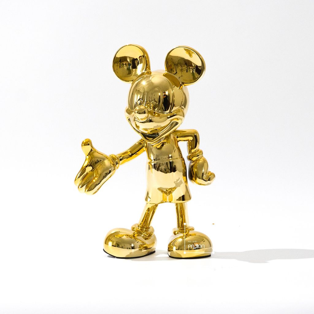 Tượng Chuột Mickey Dễ Thương Decor Tủ Kệ Trang Trí