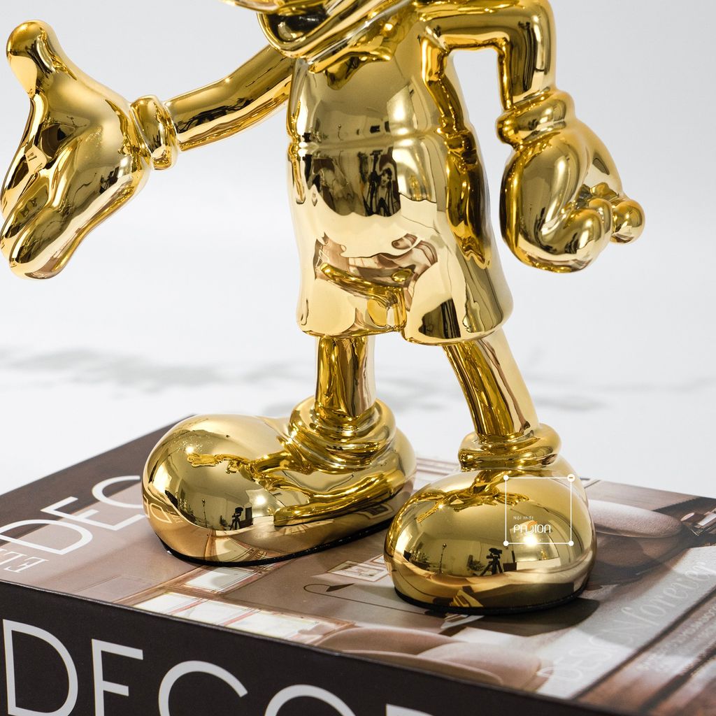 Tượng Chuột Mickey Dễ Thương Decor Tủ Kệ Trang Trí