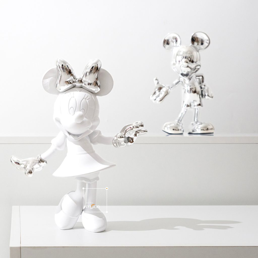 Tượng Chuột Mickey Dễ Thương Decor Tủ Kệ Trang Trí