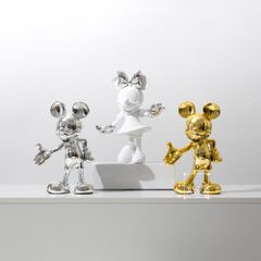 Tượng Chuột Mickey Dễ Thương Decor Tủ Kệ Trang Trí