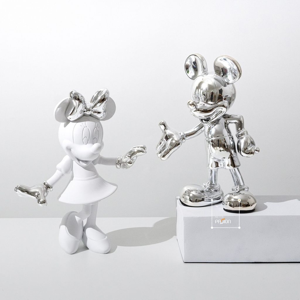 Tượng Chuột Mickey Dễ Thương Decor Tủ Kệ Trang Trí