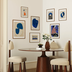 Tranh Treo Tường Xanh Coban Trừu Tượng