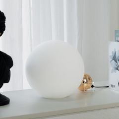 Đèn Bàn Hiện Đại Tối Giản Hình Quả Bóng Tròn 2 Khối