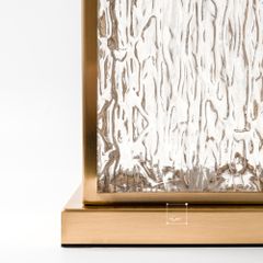 Đèn Bàn Thủy Tinh Viền Vàng Sông Băng Sang Trọng