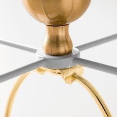 Đèn Bàn Thủy Tinh Viền Vàng Sông Băng Sang Trọng