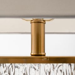 Đèn Bàn Thủy Tinh Viền Vàng Sông Băng Sang Trọng