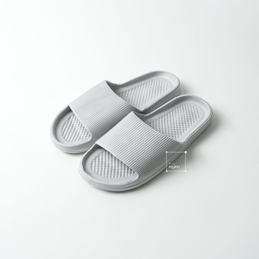 Dép Nhựa Đi Trong Nhà EVA Sọc Xốp Mềm