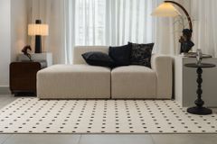 Thảm Trải Sàn Chống Thấm Phong Cách Tối Giản Indochine Chấm Ô Vuông